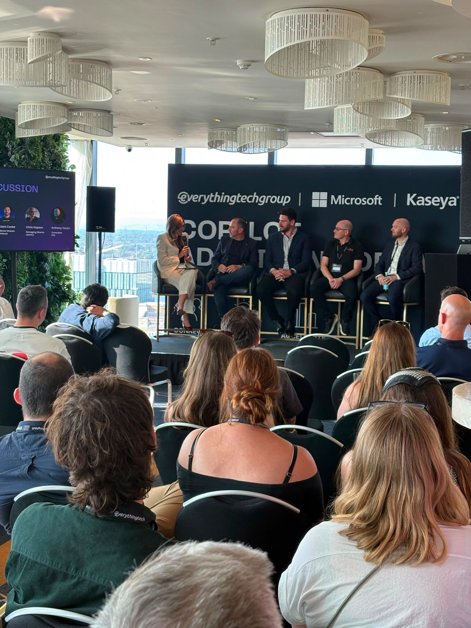 Anthony Hautin on the panel at the Copilot Adoption Forum